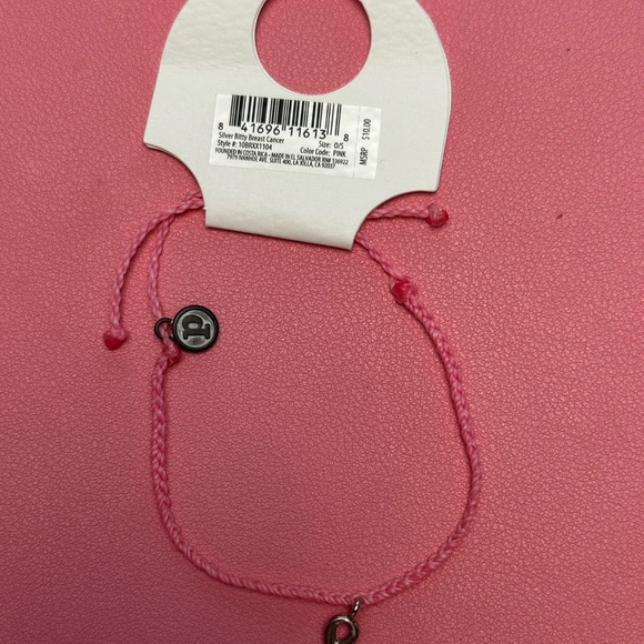 Pura Vida puravida Pink Awareness Ribbon Bracelet New - Picture 6 of 6